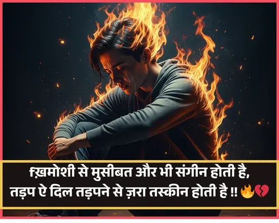 2 Line Khamoshi Shayari