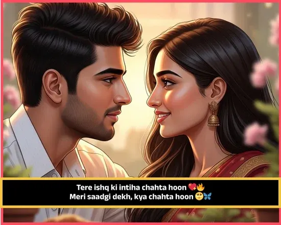 2 Line Love Shayari in English