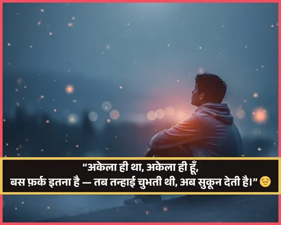 Akelapan Shayari in Hindi for Girl