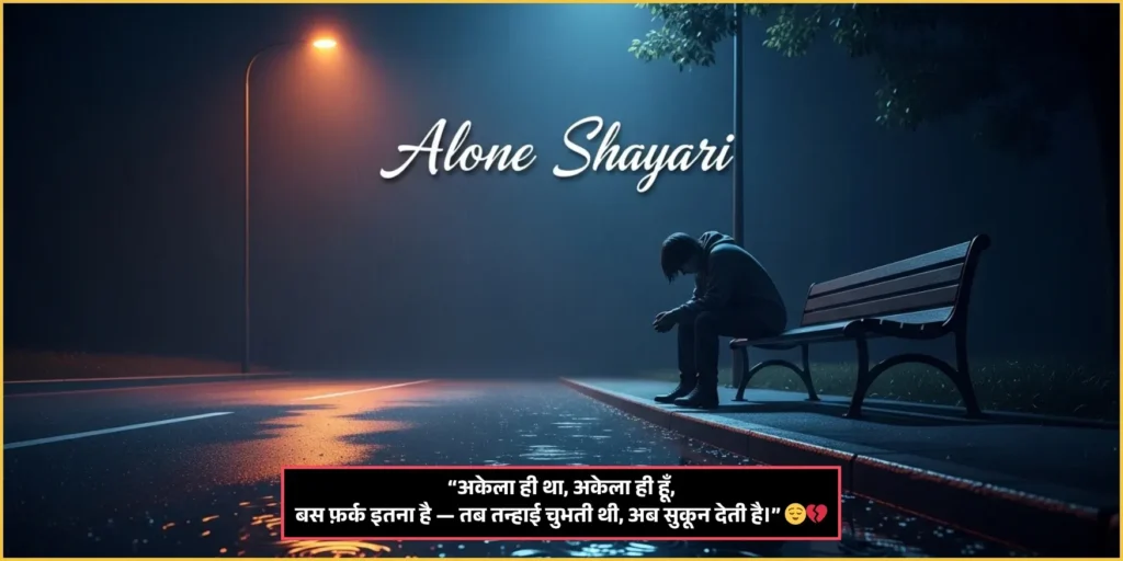 Alone Shayari