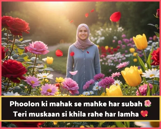 Flower Shayari in English 2 Line