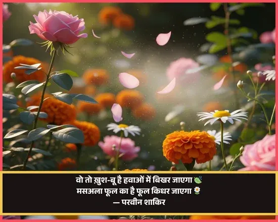 flower Shayari in Hindi