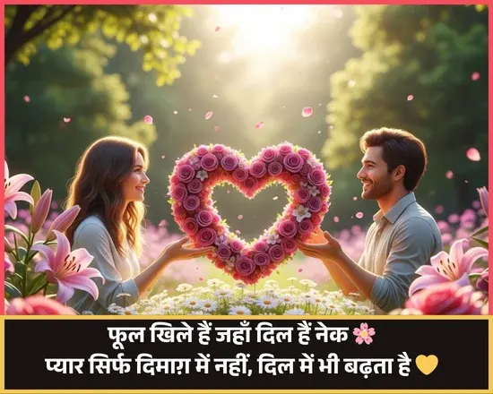 Flower Shayari Love