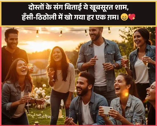 Good Evening Shayari in Hindi Text for Friend