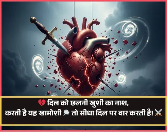 Heart Touching Khamoshi Shayari