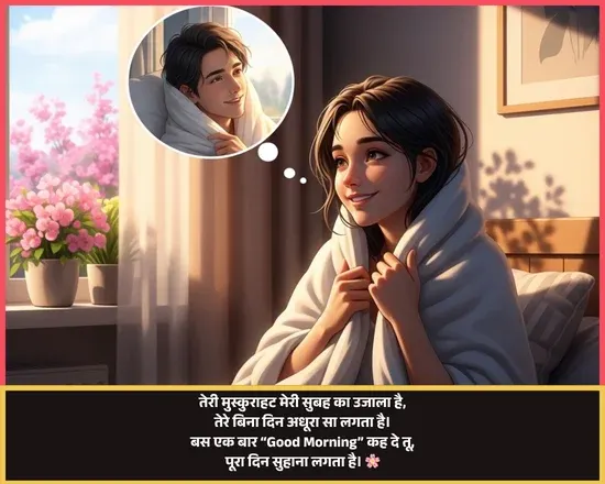 Kiss Good Morning Shayari Love