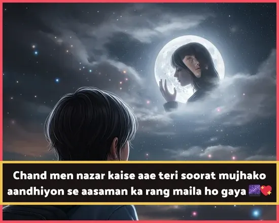 Moon Shayari in English Short