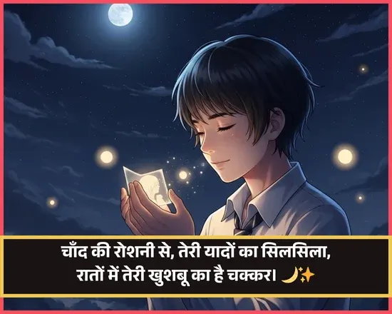 Moon Shayari in Hindi for Girl