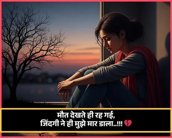 Painful Zindagi Alone Shayari