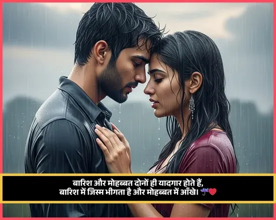 Romantic Gulzar Barish Shayari