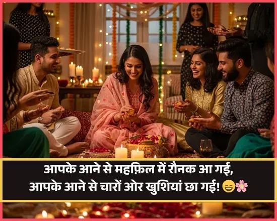 Welcome Shayari in Hindi Text