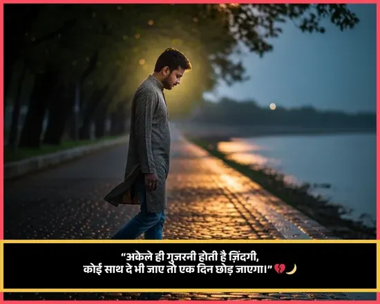 Zindagi Alone Shayari